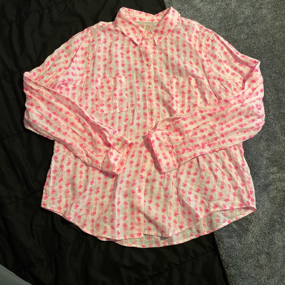 Lilly Pulitzer long sleeve button up size XL